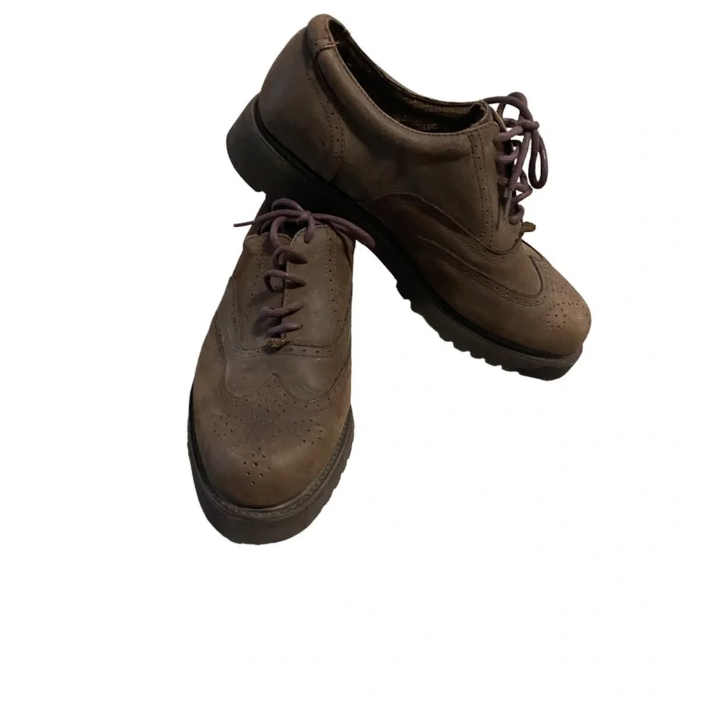 Frye Brown Leather Medford Wing Tip Oxford Shoes Mens Size 8
